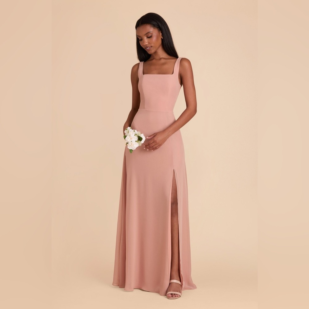 BIRDY GREY Alex chiffon DRESS in Dusty Rose